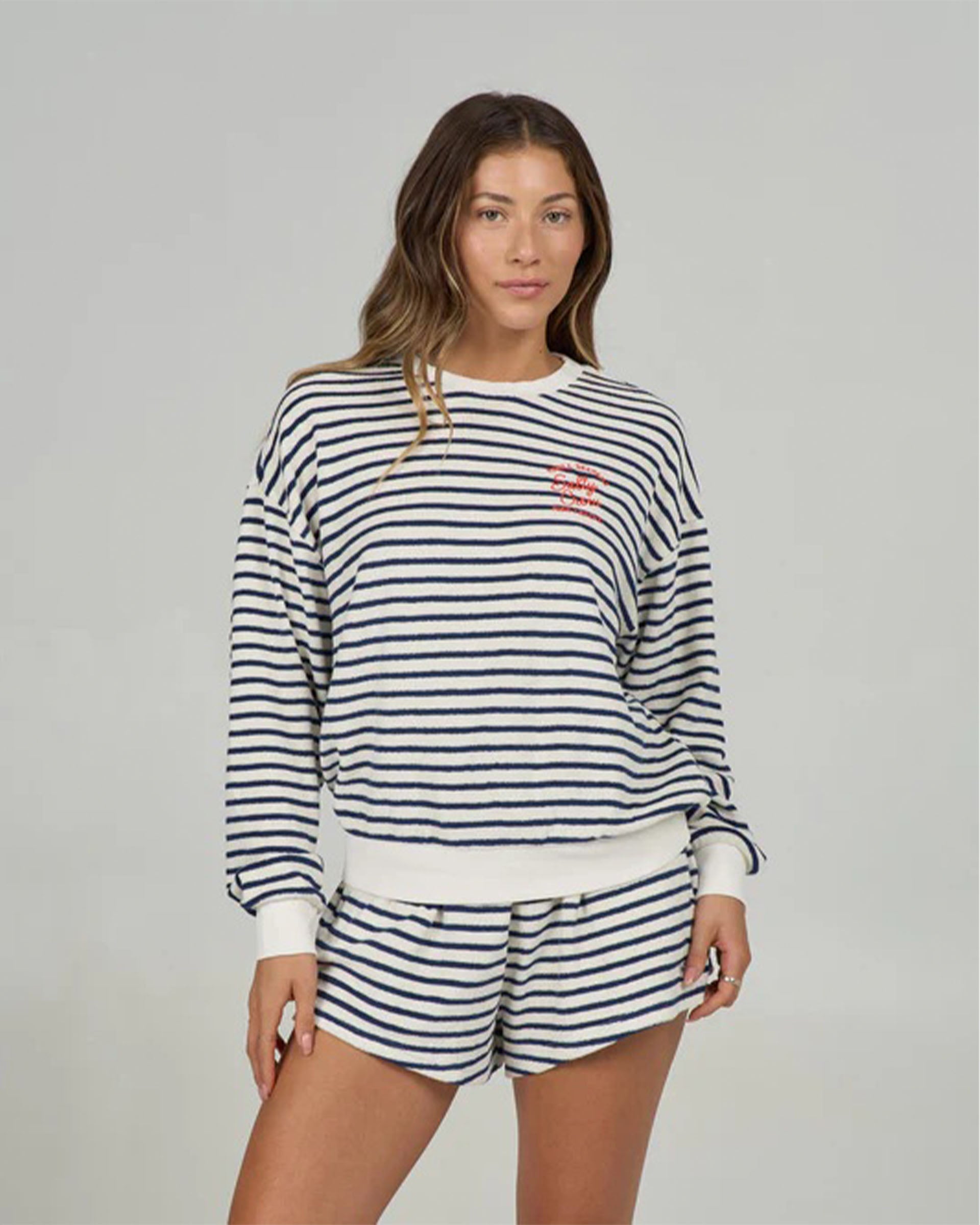Salty Crew Women's Schooner Crew - Bright Navy