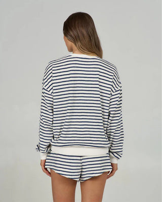 Salty Crew Women's Schooner Crew - Bright Navy