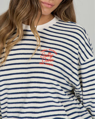 Salty Crew Women's Schooner Crew - Bright Navy