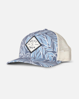 Salty Crew Women's Sealine Retro Trucker Hat - Fin Blue