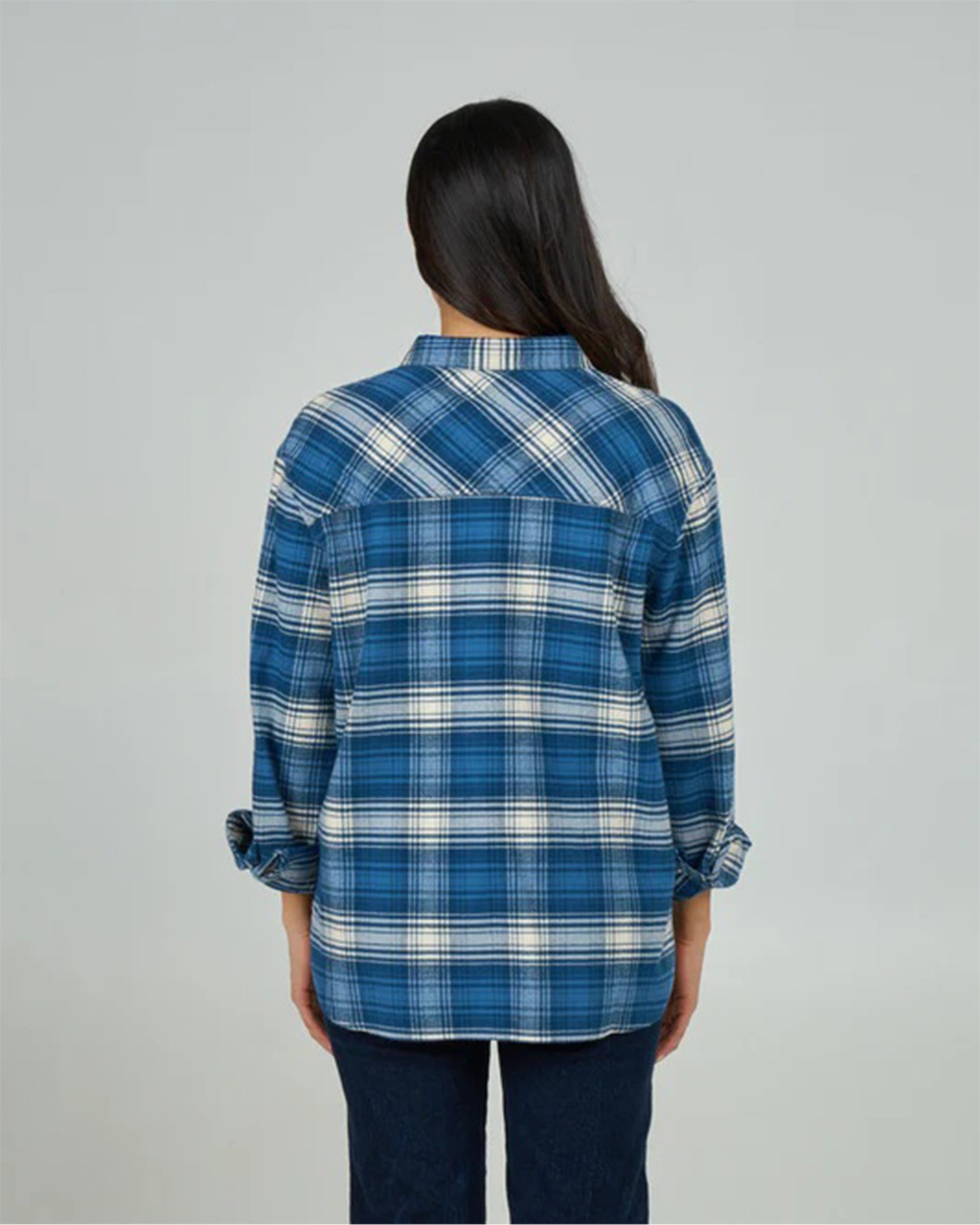 Salty Crew Women's Shore Break Flannel - Midnight Navy