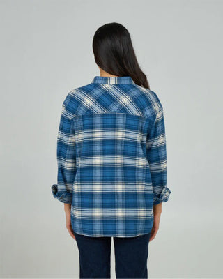 Salty Crew Women's Shore Break Flannel - Midnight Navy