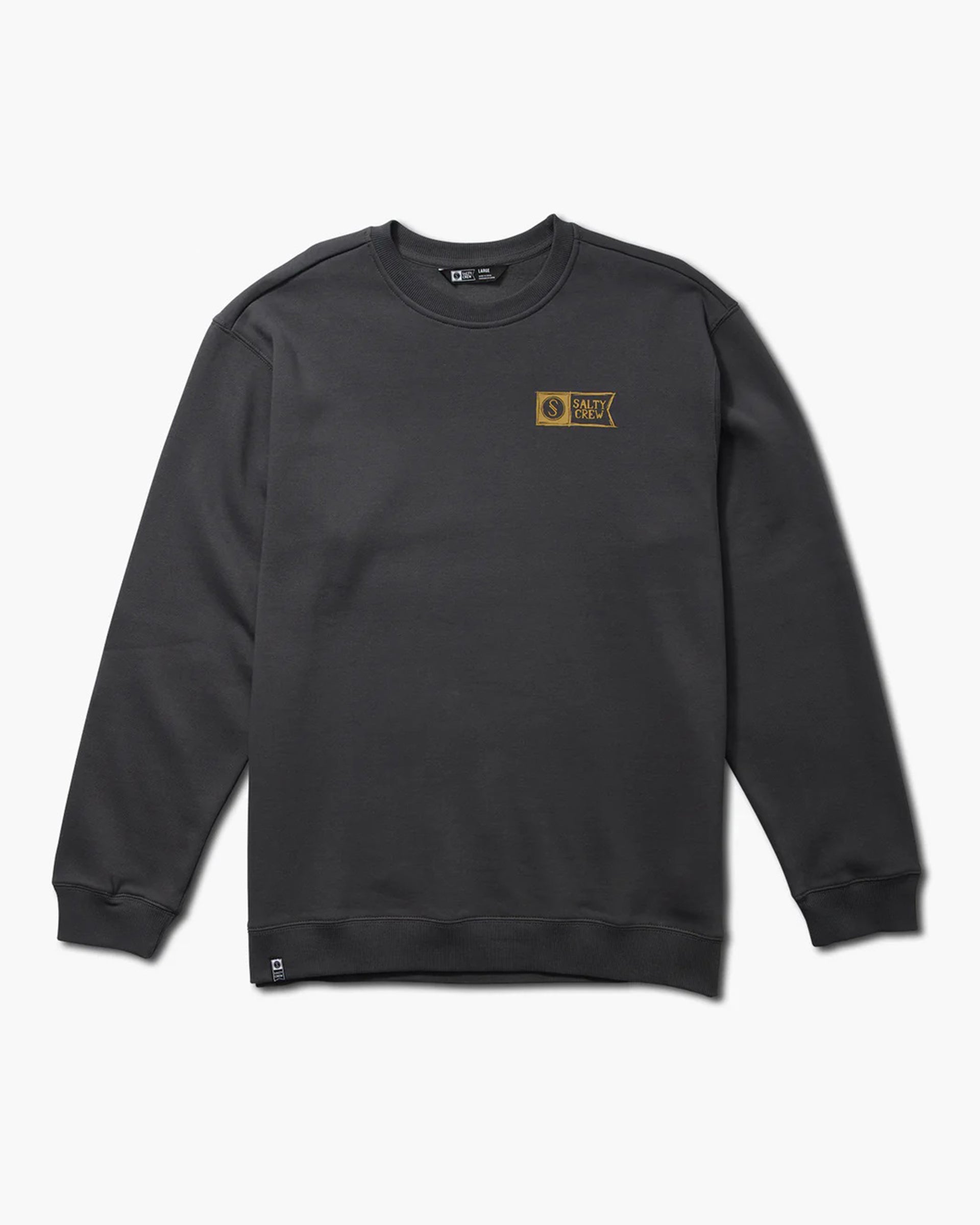 Salty Crew Sketchy Alpha Crew Fleece - Charcoal