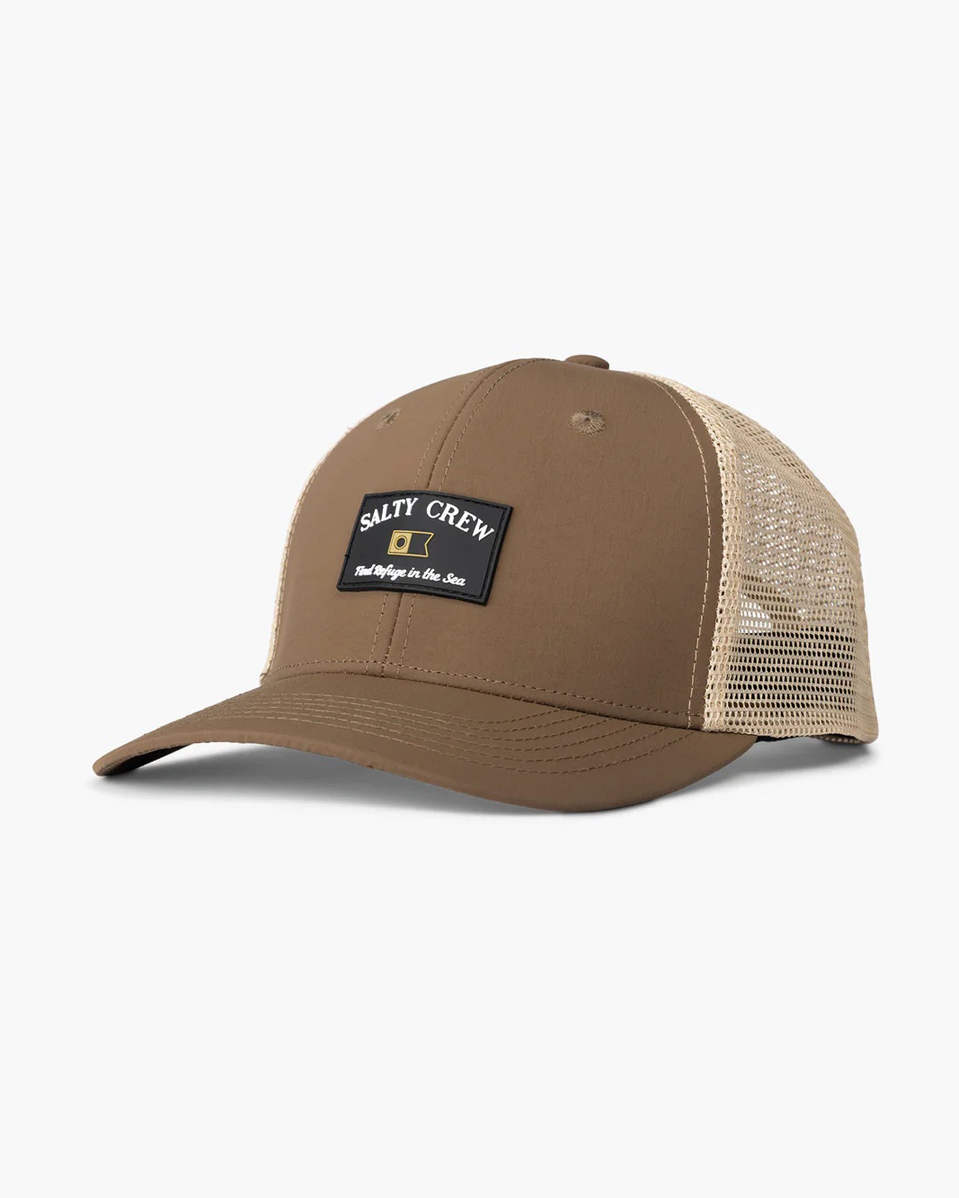 Salty Crew Steadfast Retro Trucker Hat - Brown