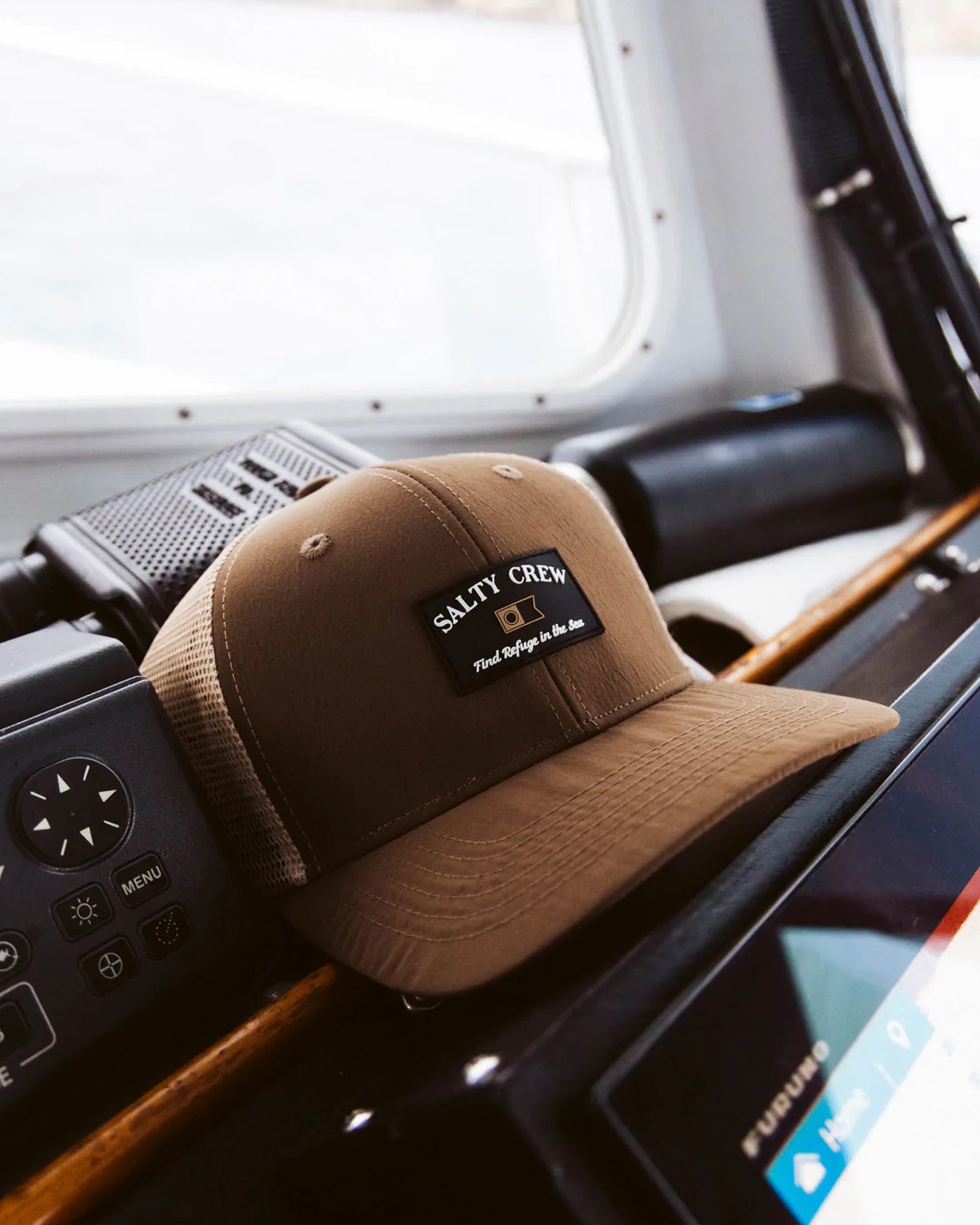 Salty Crew Steadfast Retro Trucker Hat - Brown