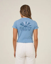 Salty Crew Women's Sunshine Baby Short Sleeve T-Shirt - Ash Blue