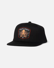 Salty Crew Tako Club Snapback Hat - Black
