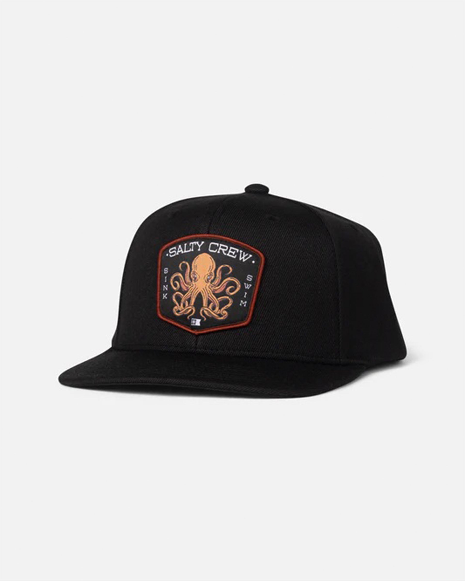 Salty Crew Tako Club Snapback Hat - Black