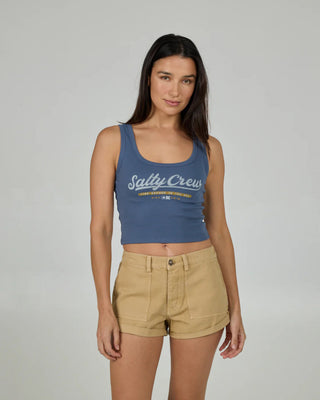 Salty Crew Women's Team Salty Tank Top - Indigo