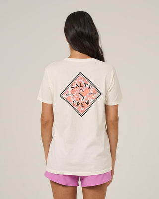 Salty Crew Women's Tippet Boyfriend Short Sleeve T-Shirt - Off White
