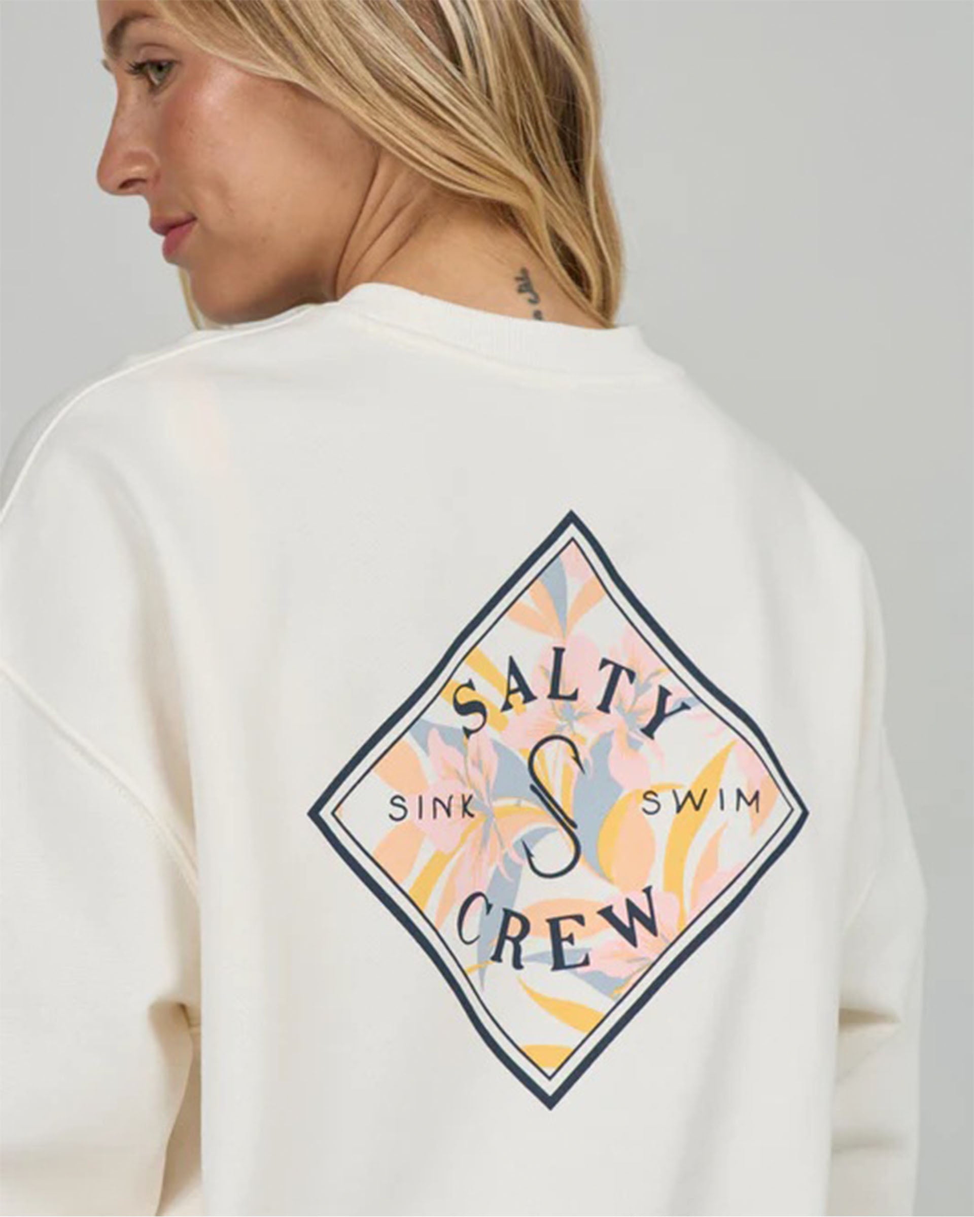 Salty Crew Women's Tippet Crew - Off White