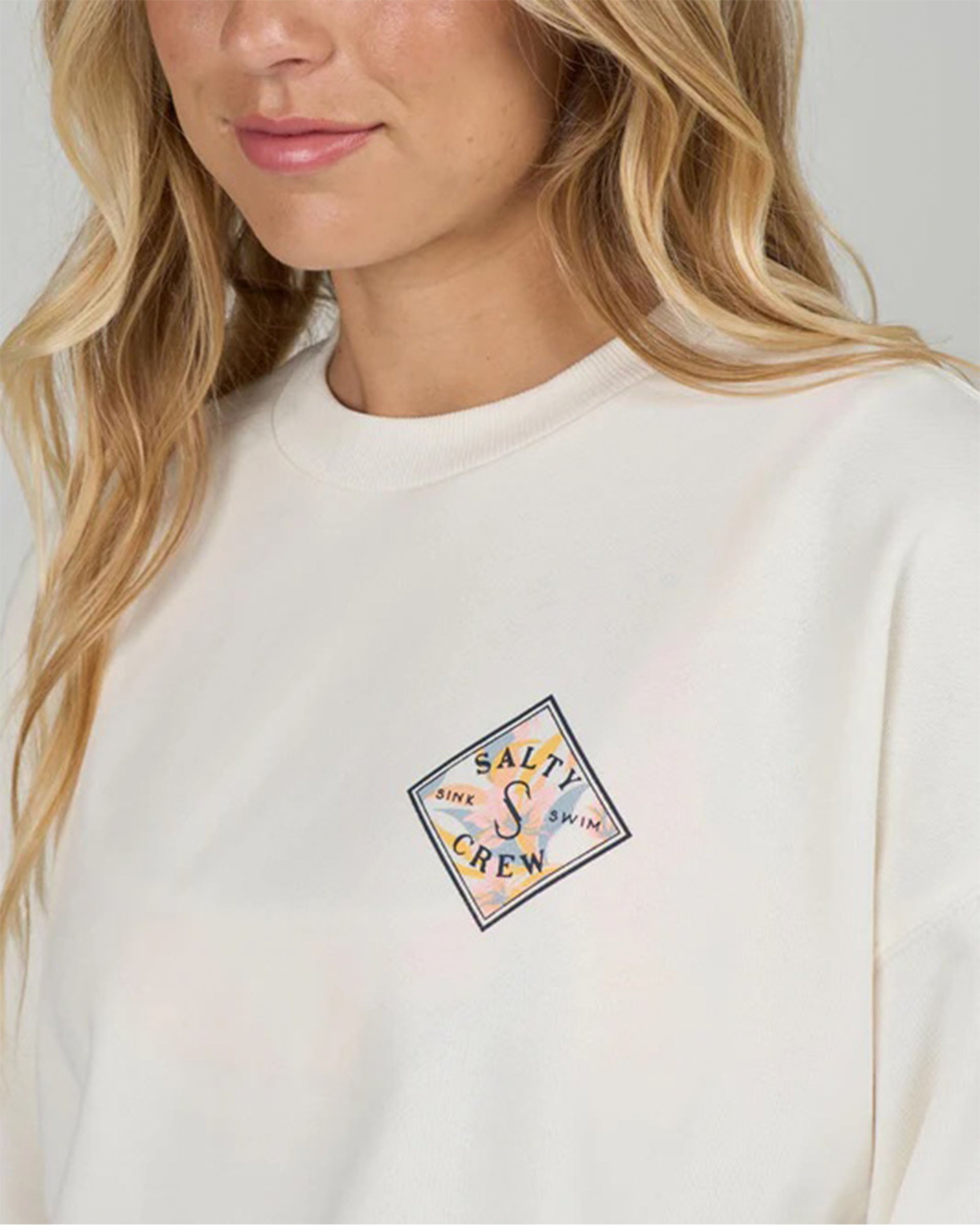 Salty Crew Women's Tippet Crew - Off White