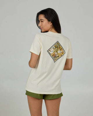 Salty Crew Tippet Fill Boyfriend Short Sleeve T-Shirt -Off White