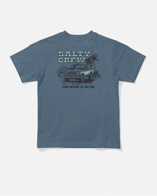 Salty Crew Toddler Truck Stop Short Sleeve T-Shirt - Slate