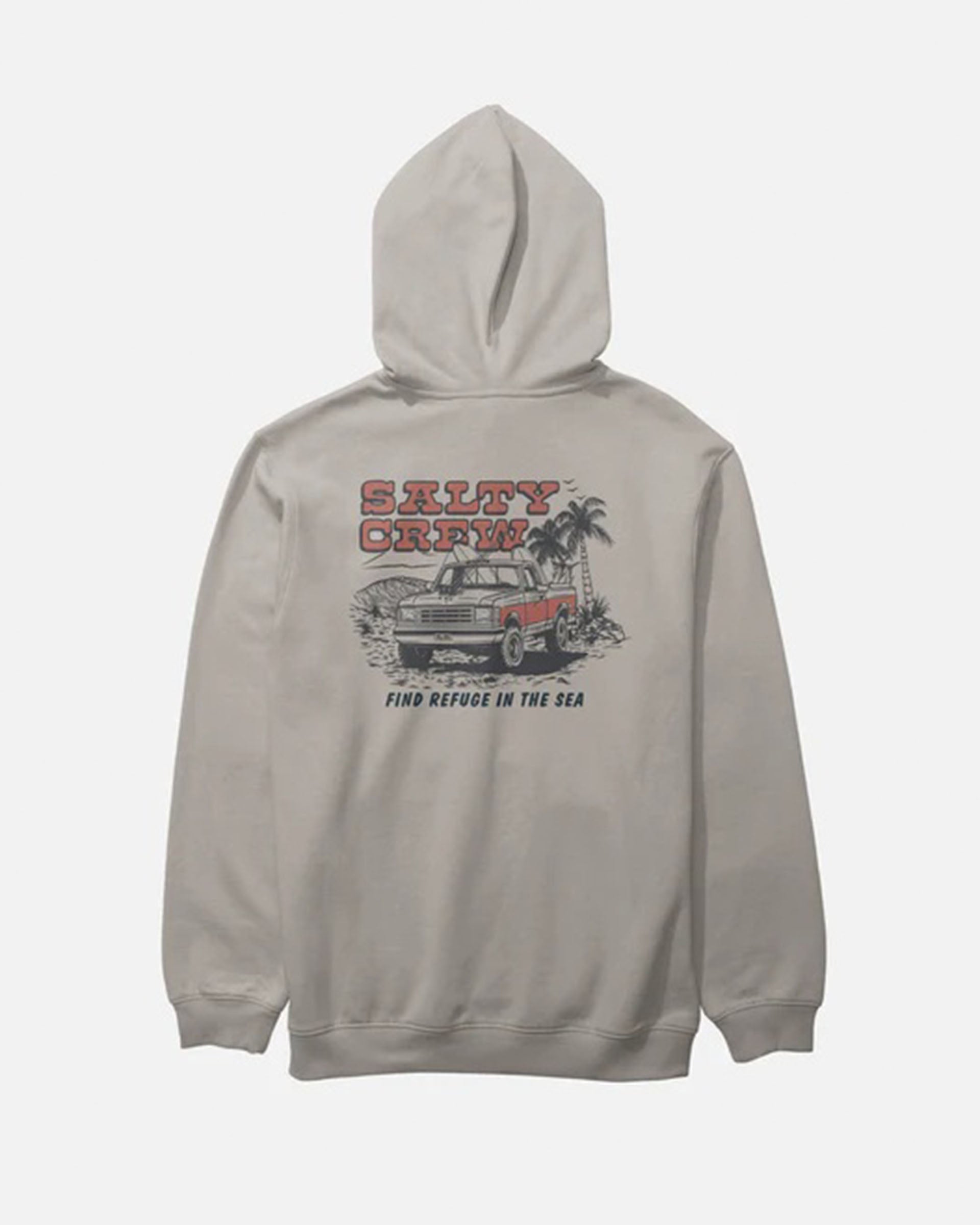 Salty Crew Truck Stop Fleece Hoodie - Stone