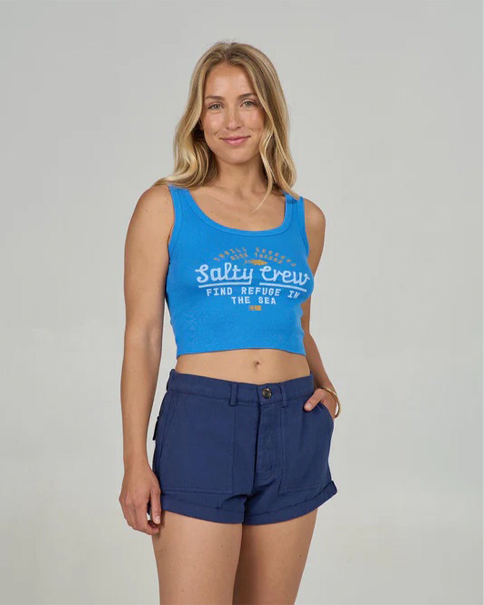 Salty Crew Women's Unscripted Tank - Bold Blue