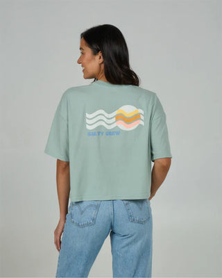 Salty Crew Women's Waves Skimmer Short Sleeve T-Shirt - Meadow Green