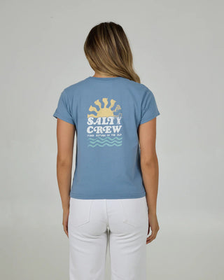 Salty Crew West Bound Modern Short Sleeve T-Shirt - Dusty Blue