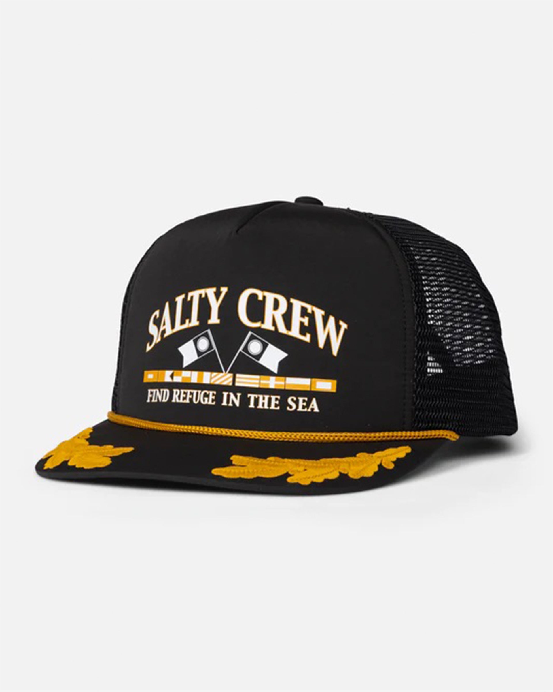 Salty Crew Women's Yacht Trucker Hat - Black