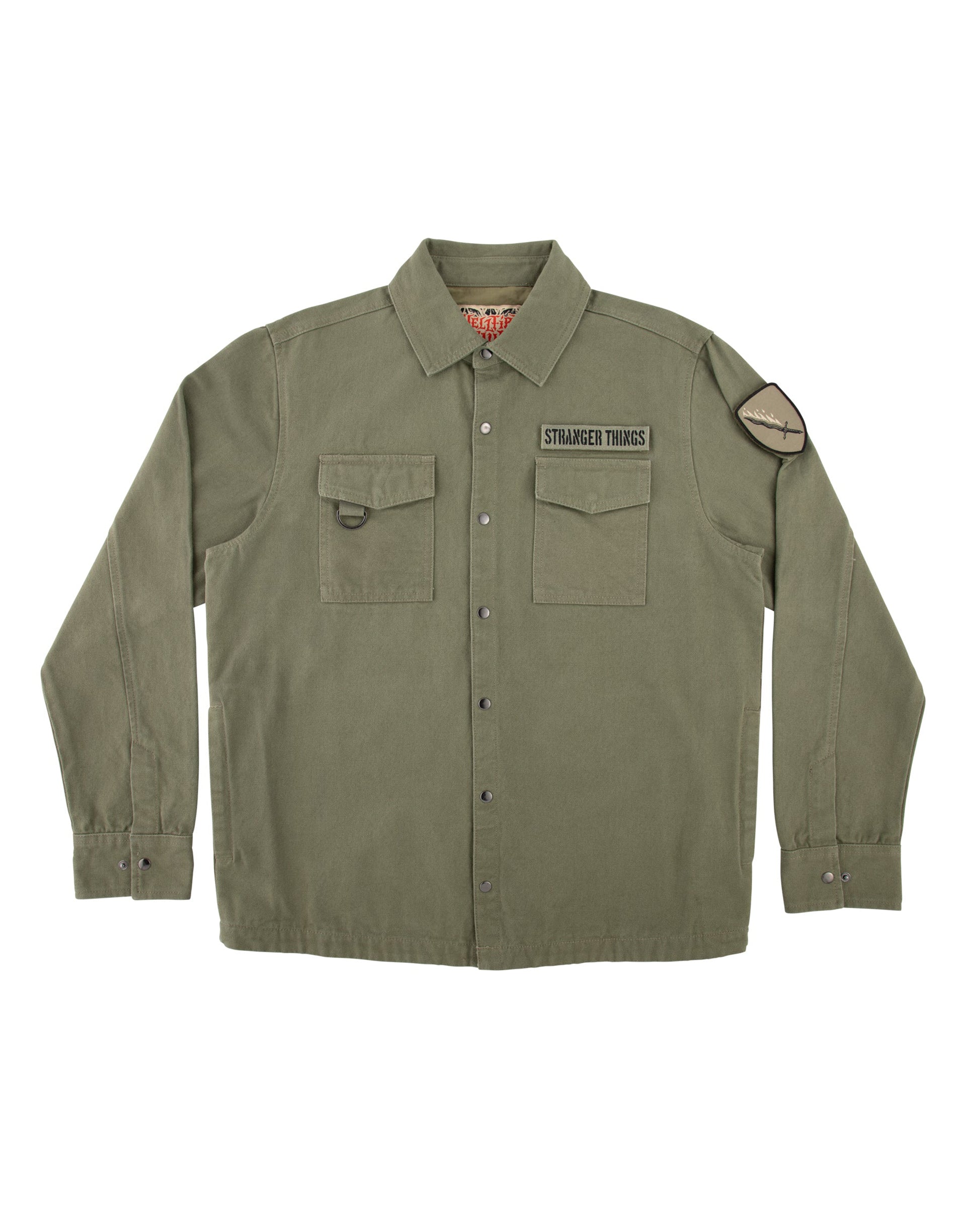 Santa Cruz Stranger Things Crawl Military Jacket - Army
