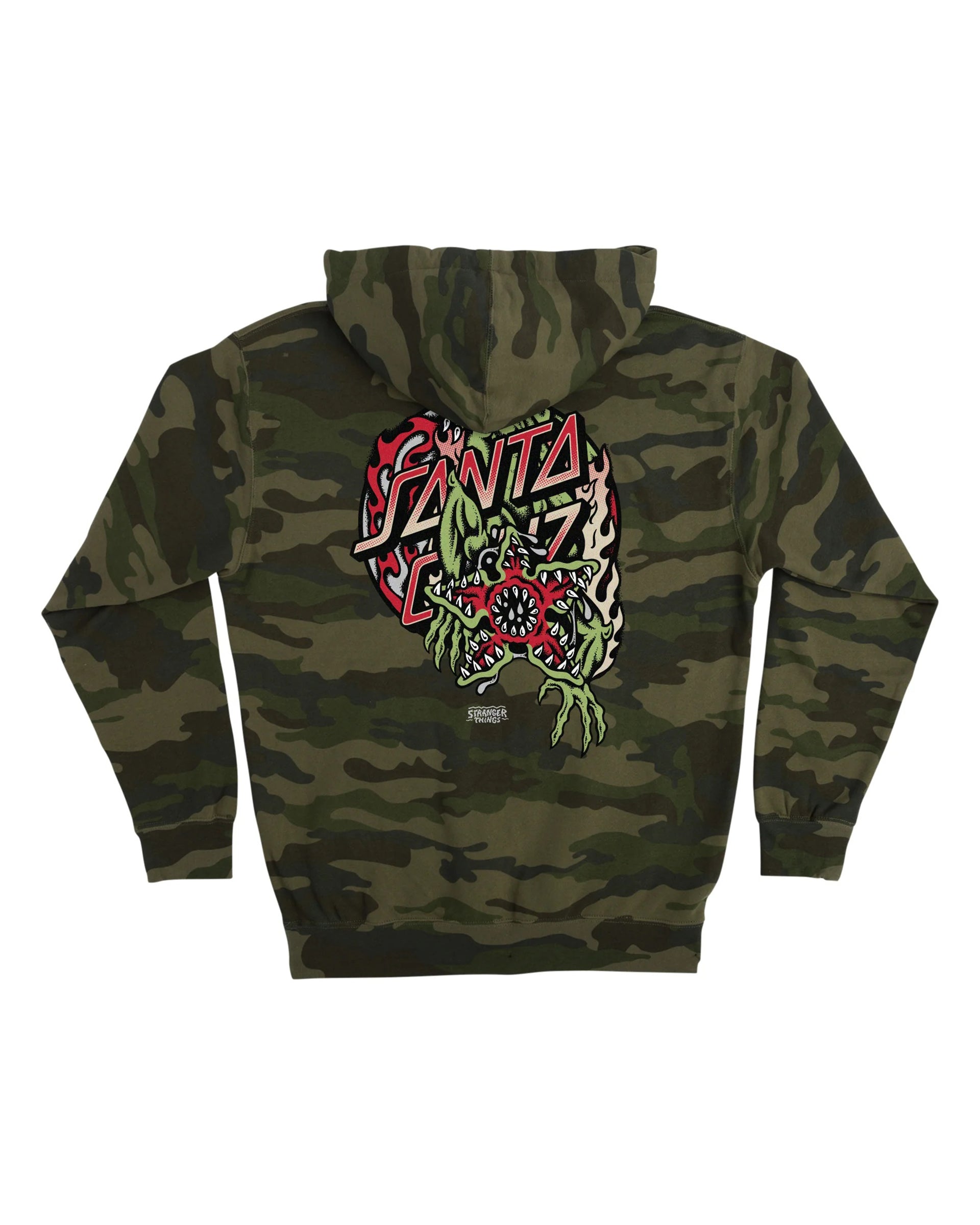Santa Cruz Stranger Things Demogorgon Dot Pullover Hoodie - Forest Army