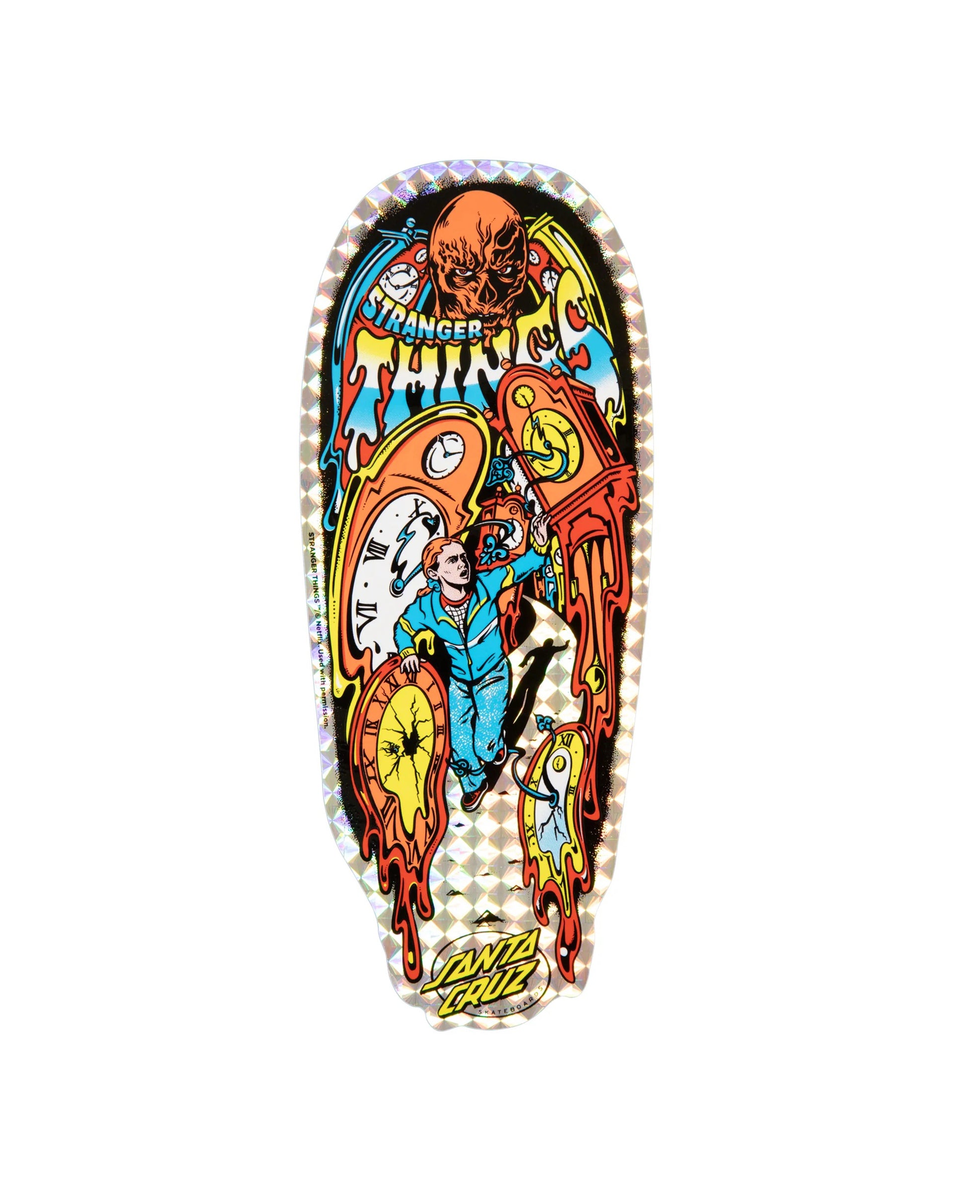 Santa Cruz Stranger Things Grabke Max Melting Clock 9.7" Deck