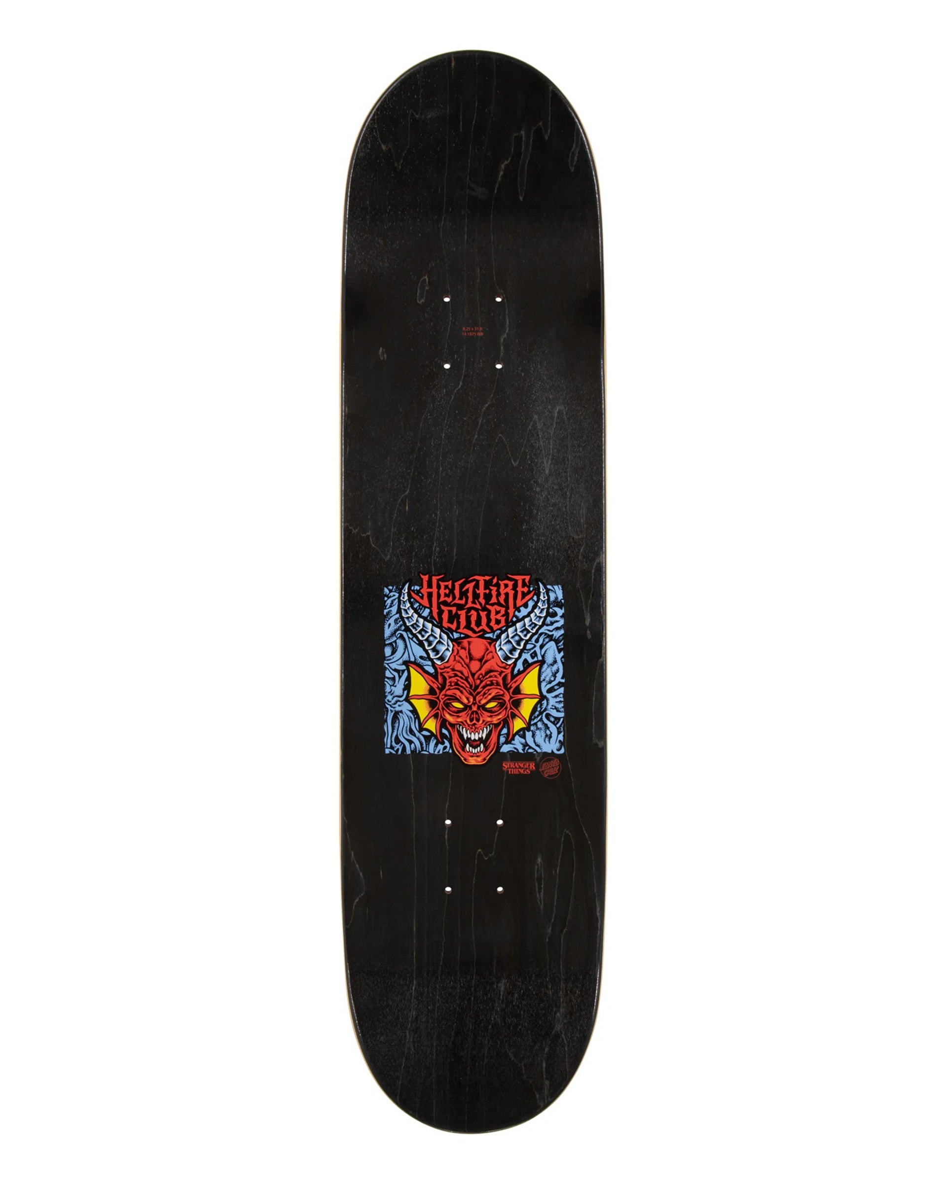 Santa Cruz Stranger Things Hellfire Club 8.25" Deck