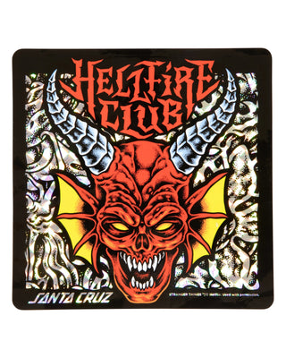 Santa Cruz Stranger Things Hellfire Club Flames 9" Deck
