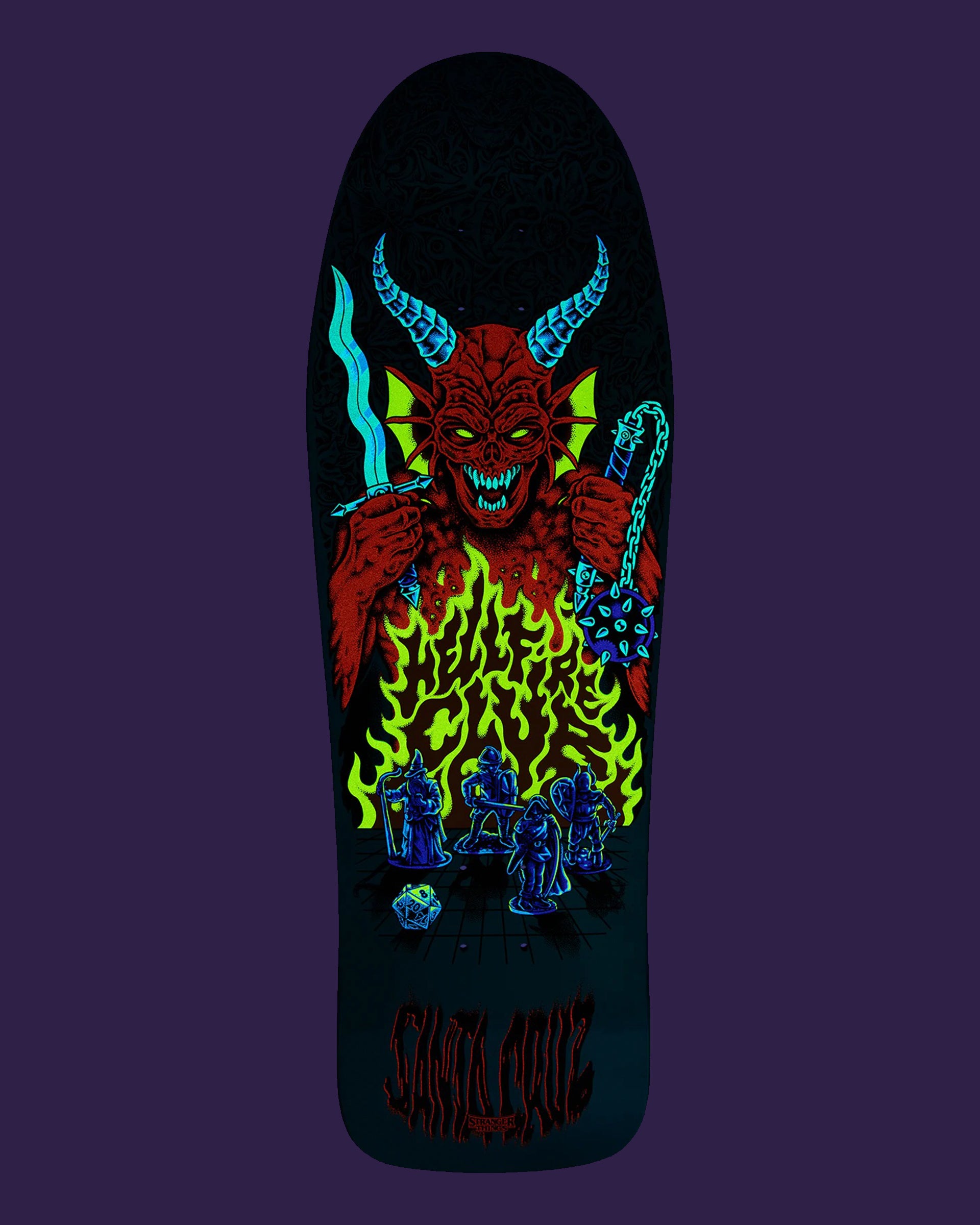 Santa Cruz Stranger Things Knox Hellfire Pit 10.07" Deck