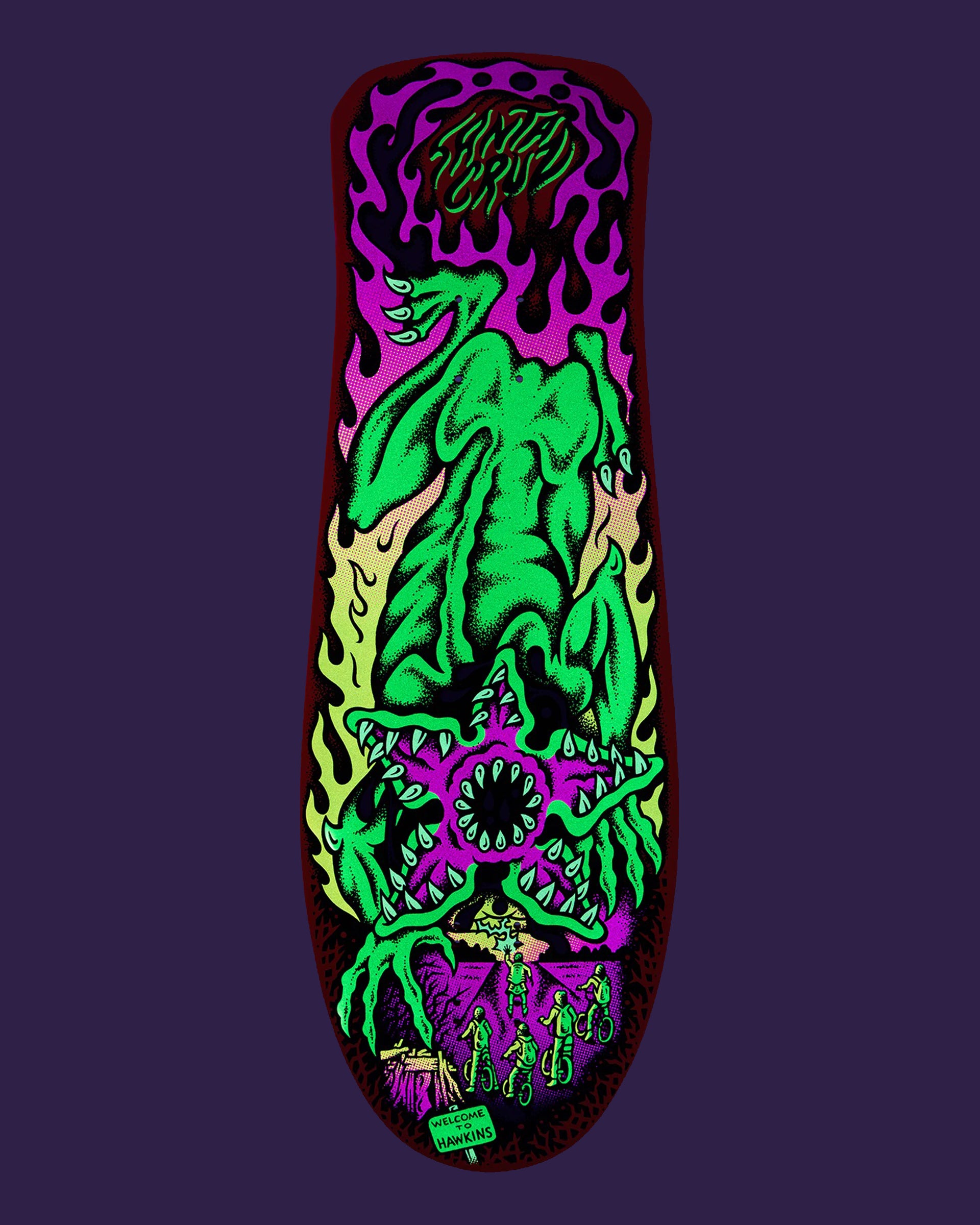 Santa Cruz Stranger Things Salba Demogorgon 10.3" x 31.1" Deck
