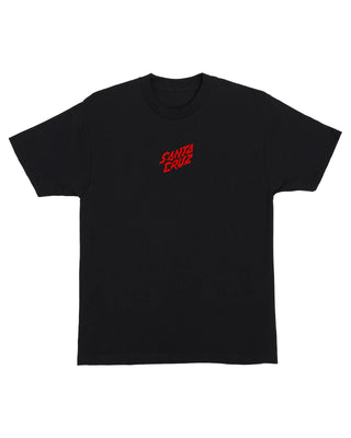 Santa Cruz Stranger Things Screaming Lights Short Sleeve T-Shirt - Black