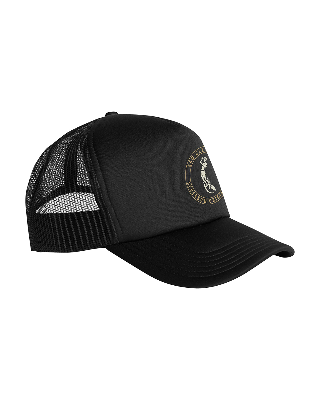 Severson Originals SC Days Foam Trucker Hat- Black