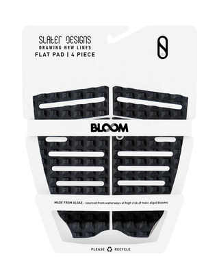 Firewire Slater Designs 4 Piece Flat Traction Pad- Black/Grey