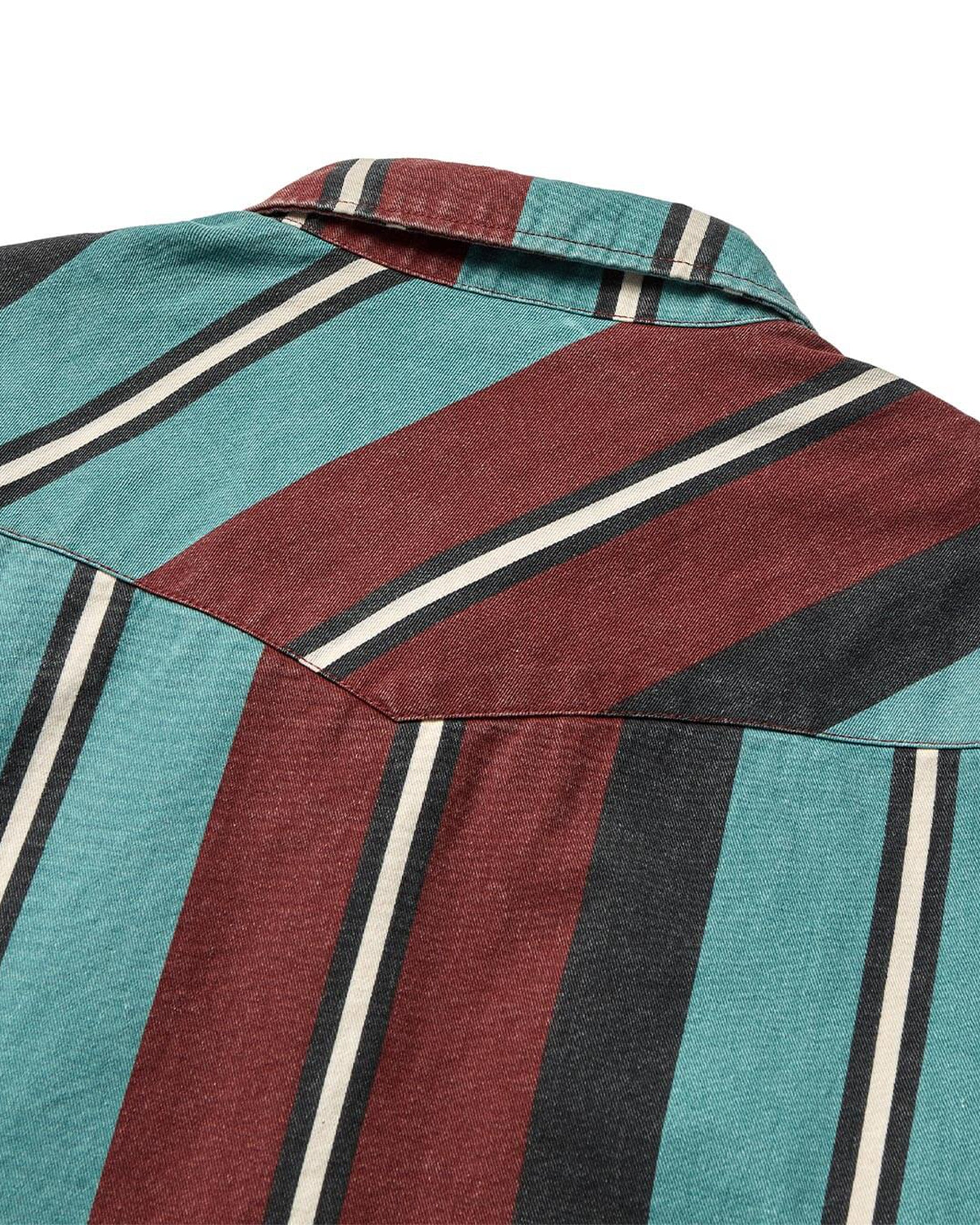 Seager Co. Amarillo Long Sleeve Shirt - Turquoise Stripe