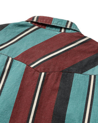 Seager Co. Amarillo Long Sleeve Shirt - Turquoise Stripe