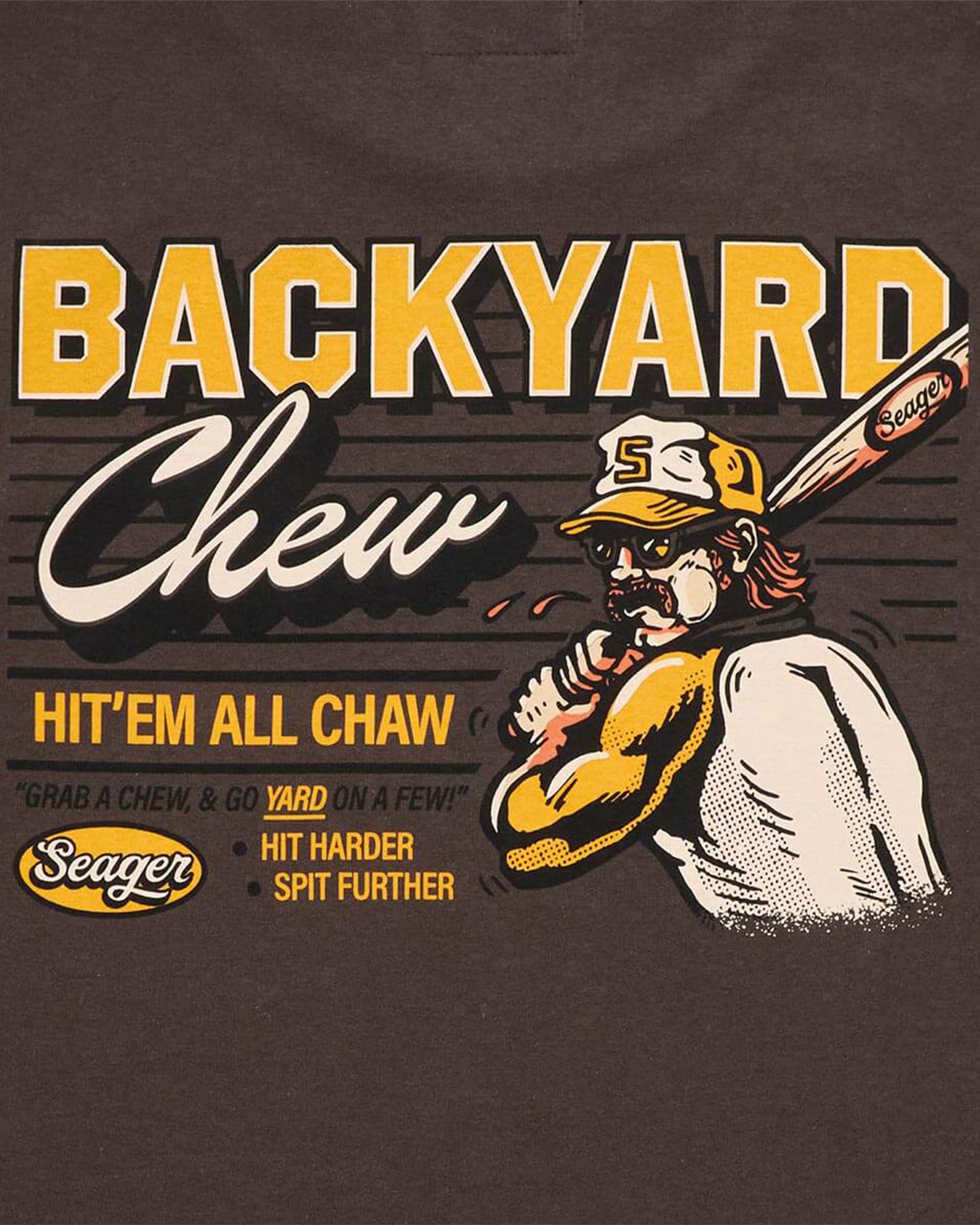 Seager Co. Backyard Chew Short Sleeve T-Shirt - Brown
