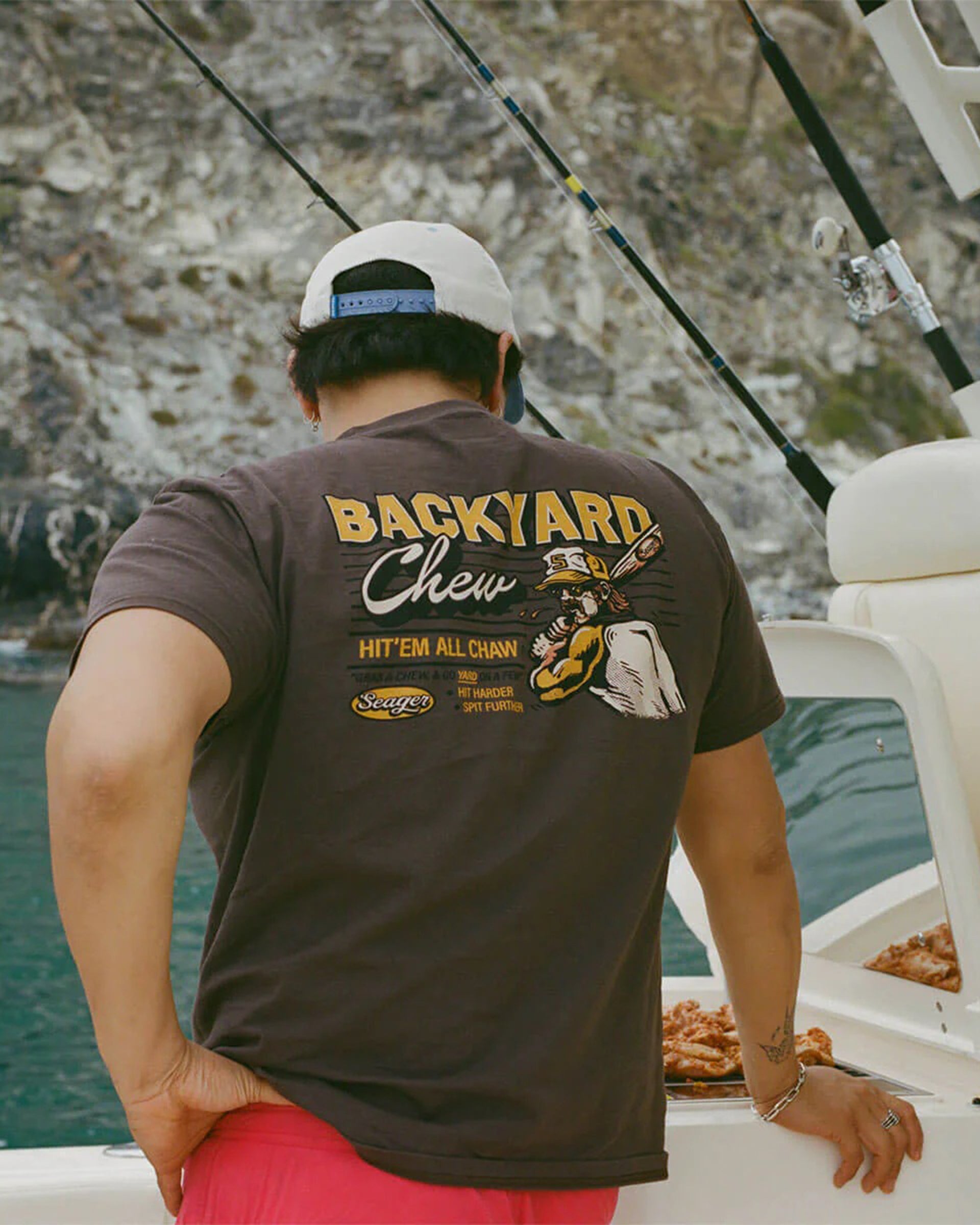 Seager Co. Backyard Chew Short Sleeve T-Shirt - Brown