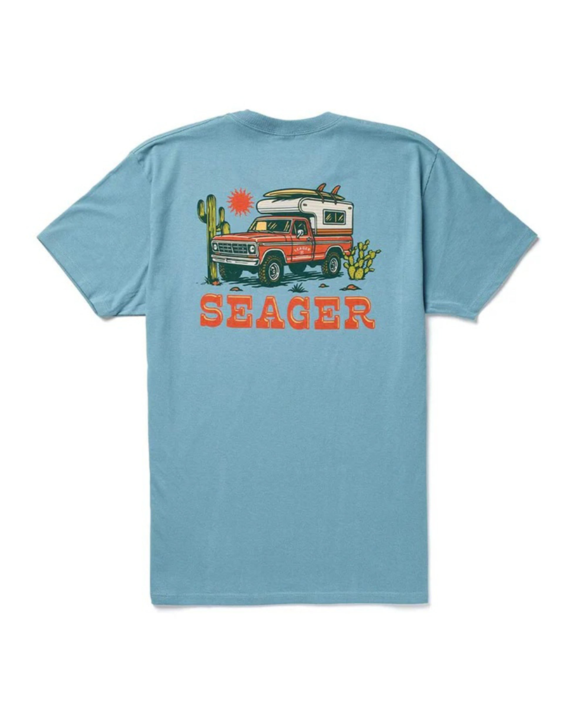 Seager Co. Baja Short Sleeve T-Shirt - Blue