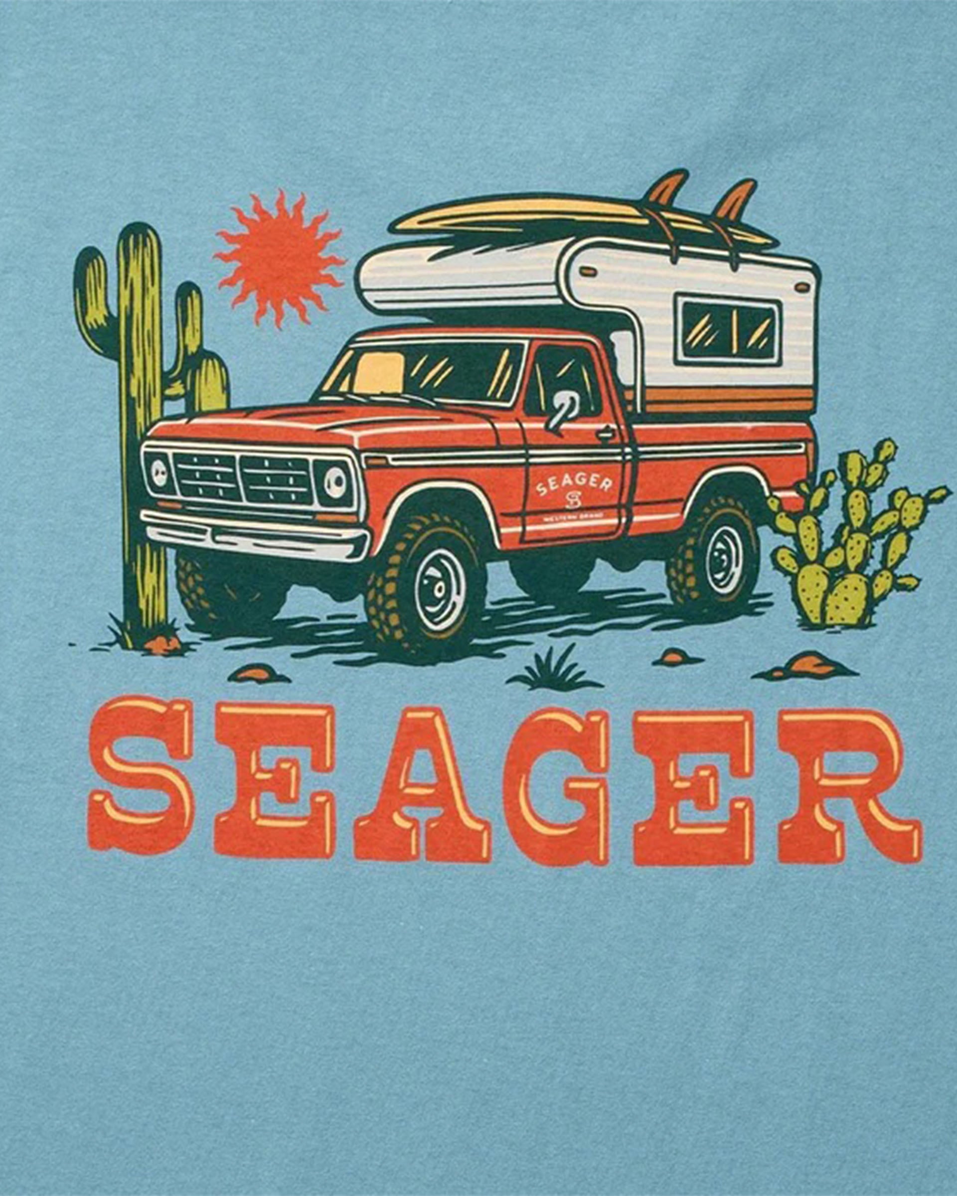 Seager Co. Baja Short Sleeve T-Shirt - Blue