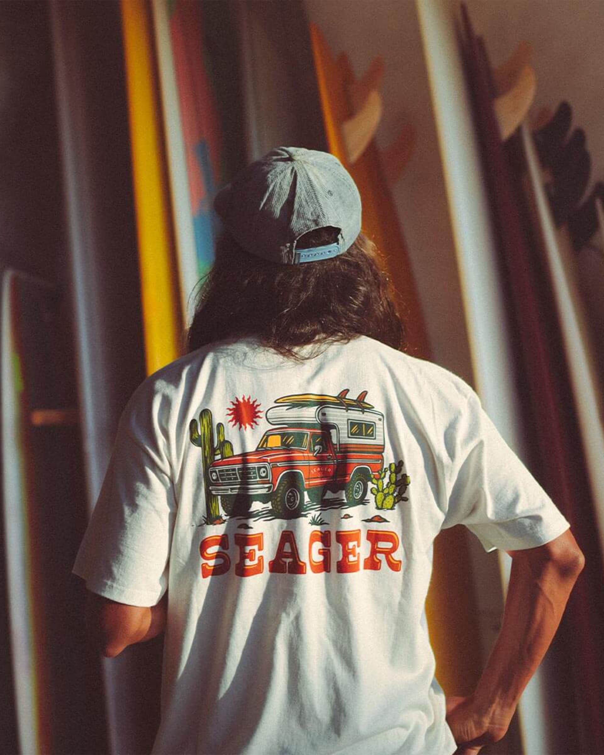 Seager Co. Baja Short Sleeve T-Shirt - Vintage White