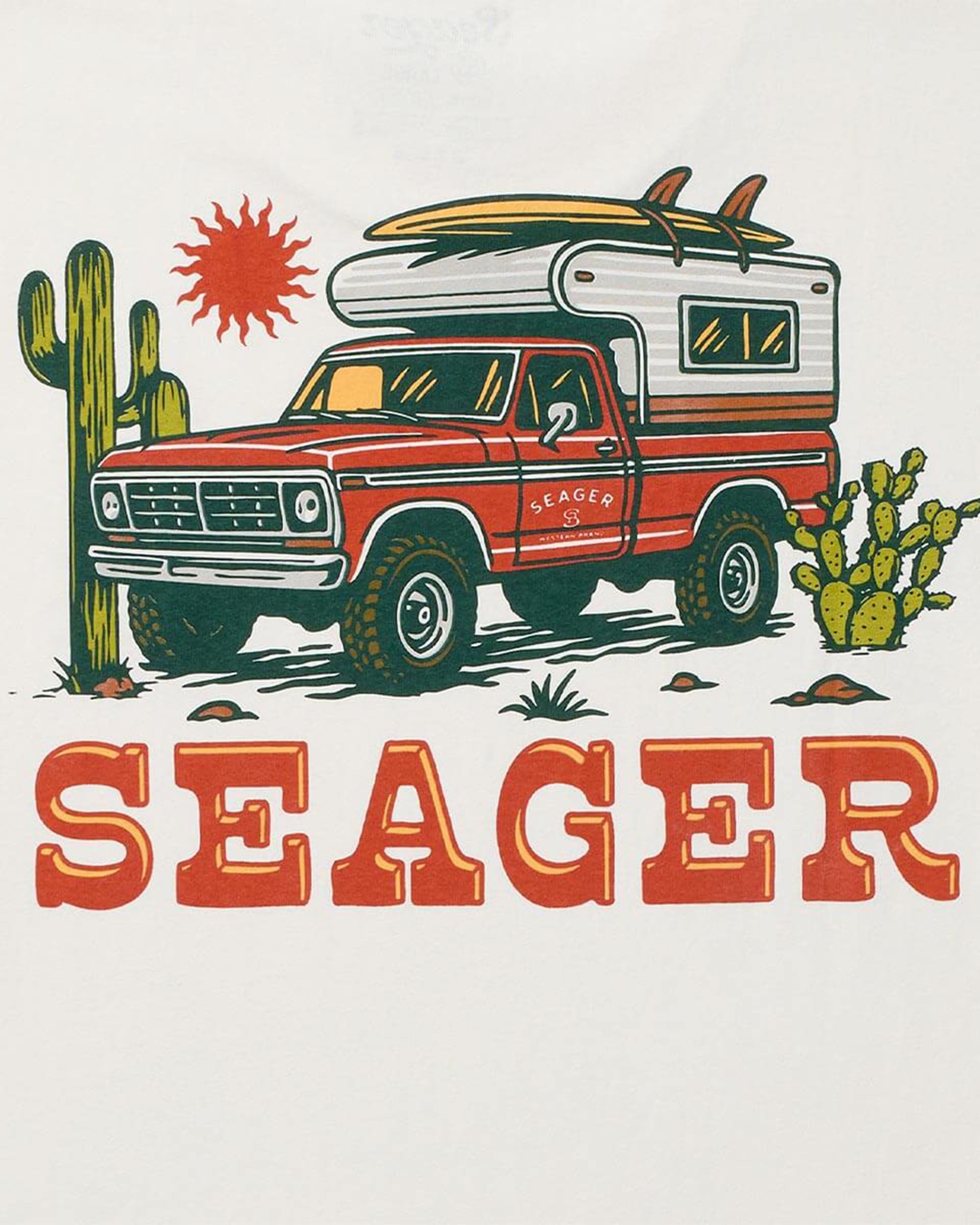 Seager Co. Baja Short Sleeve T-Shirt - Vintage White