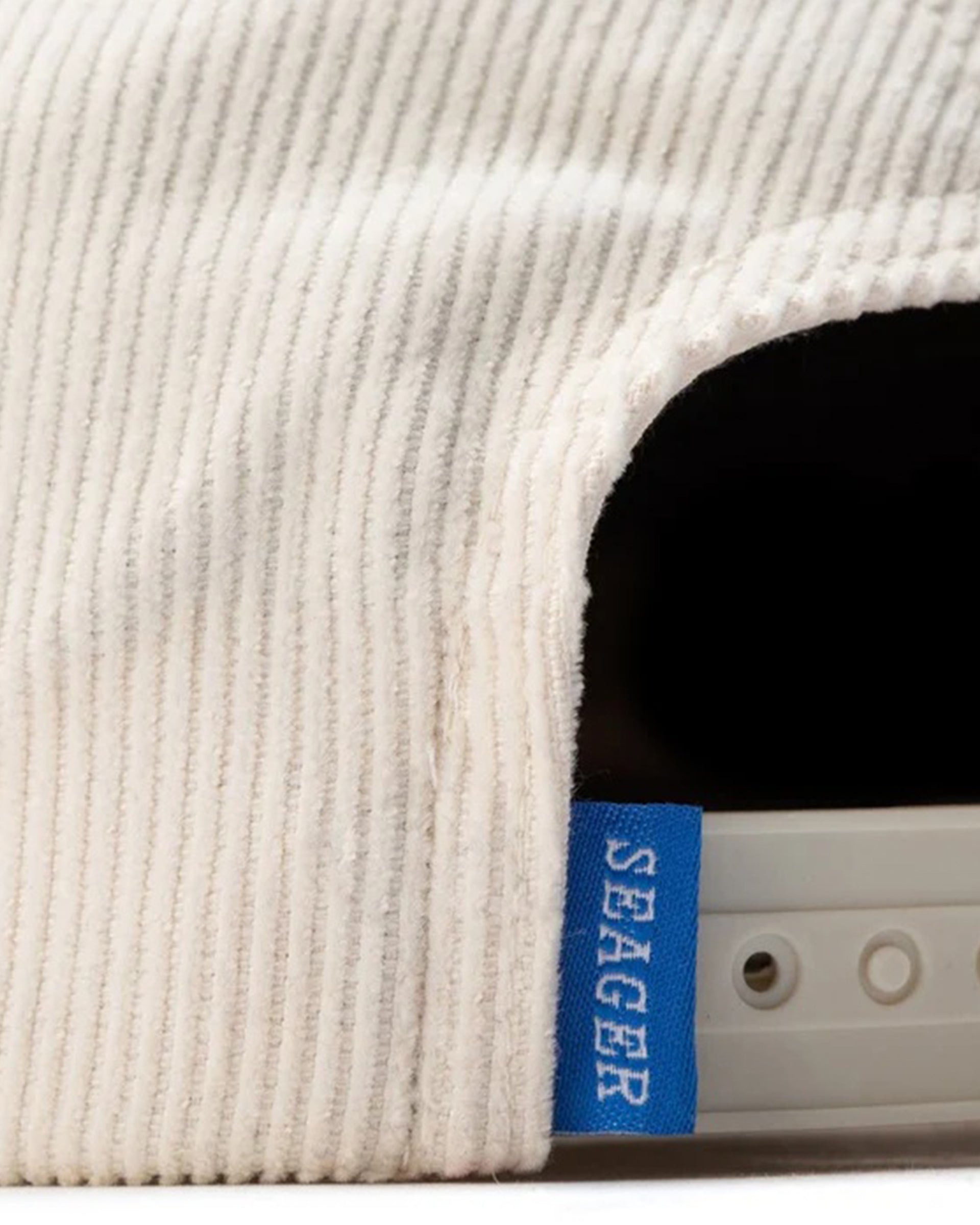 Seager Co. Big Corduroy Snapback Hat - Cream