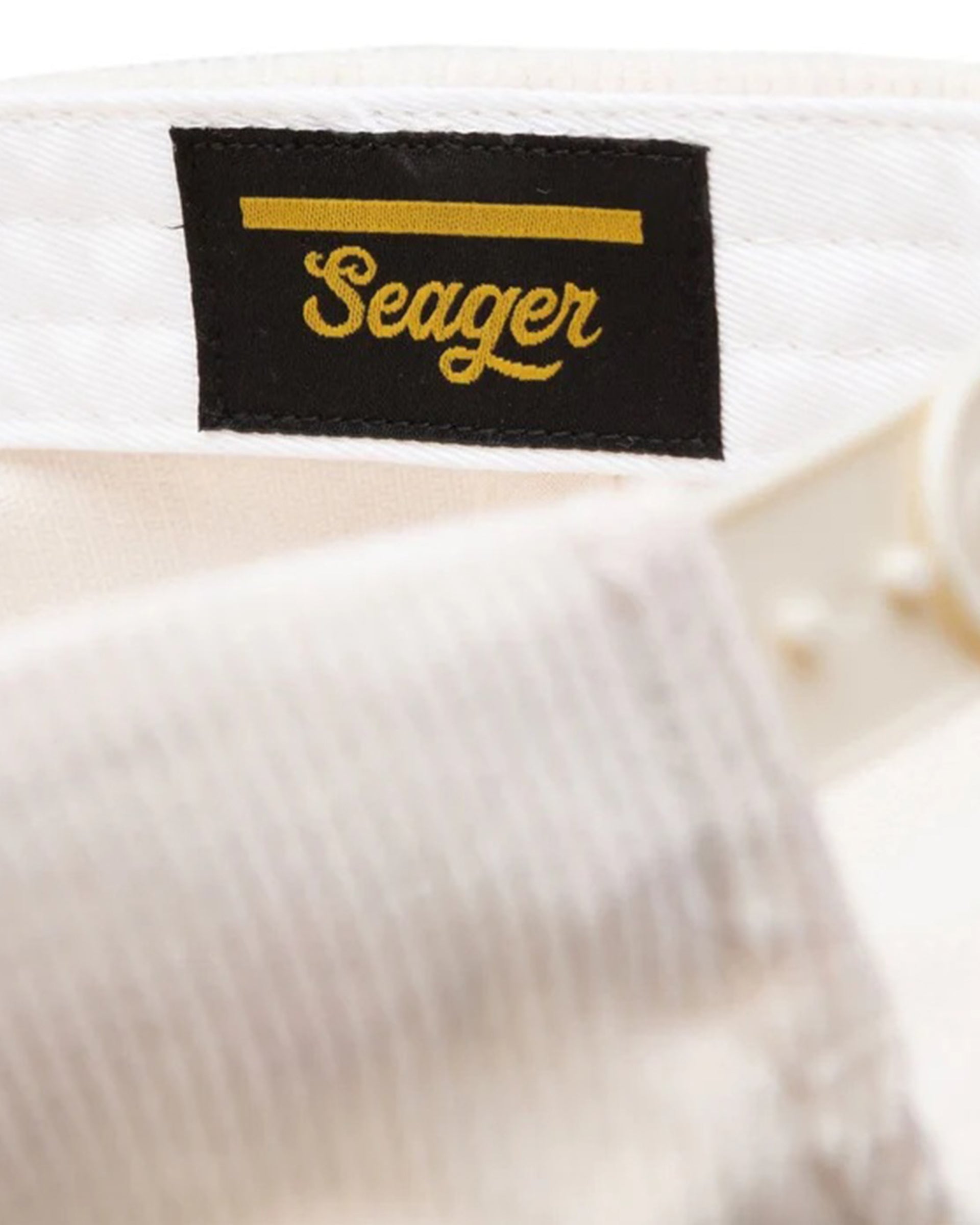 Seager Co. Big Corduroy Snapback Hat - Cream