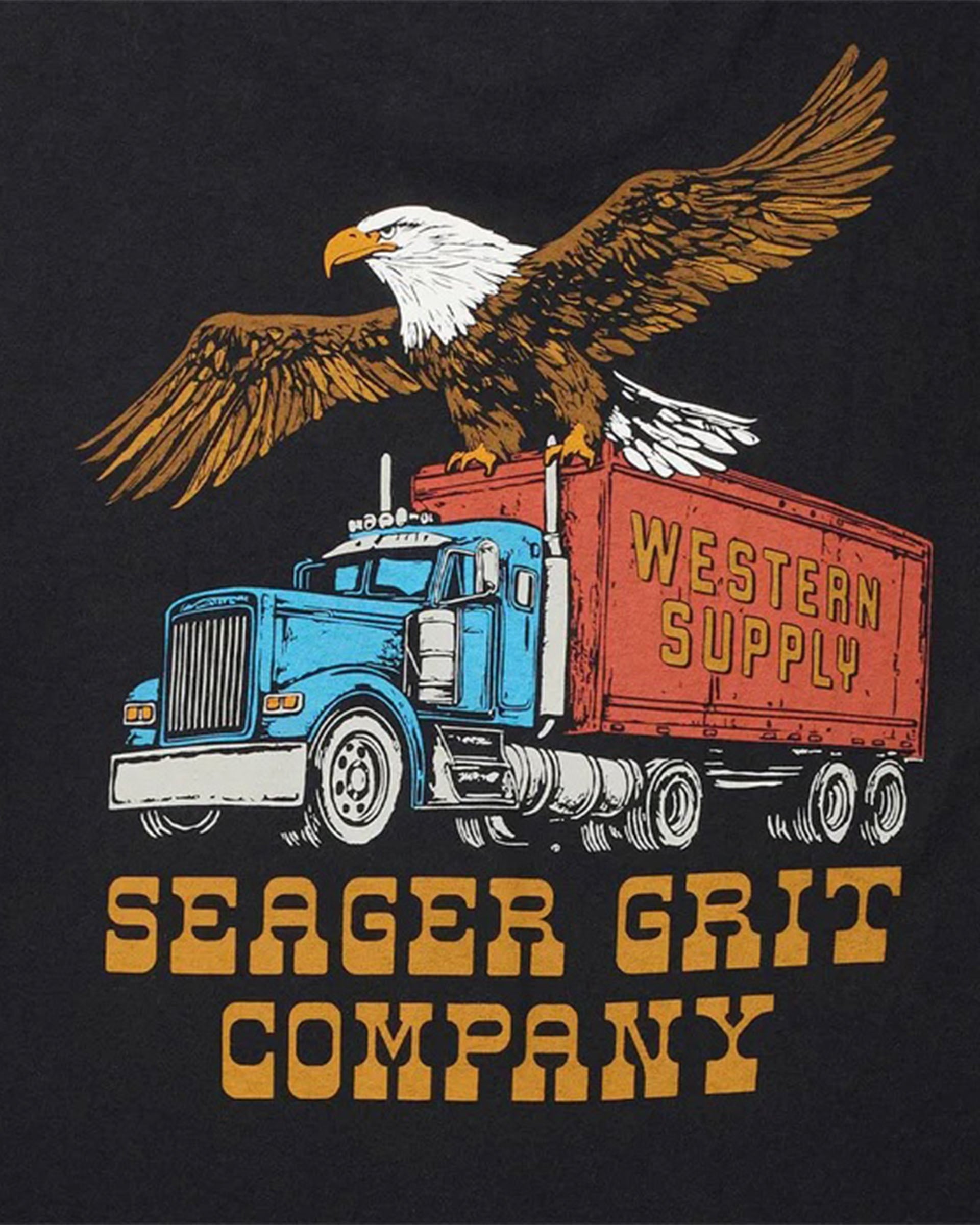 Seager Co. Big Rig Short Sleeve T-Shirt - Black