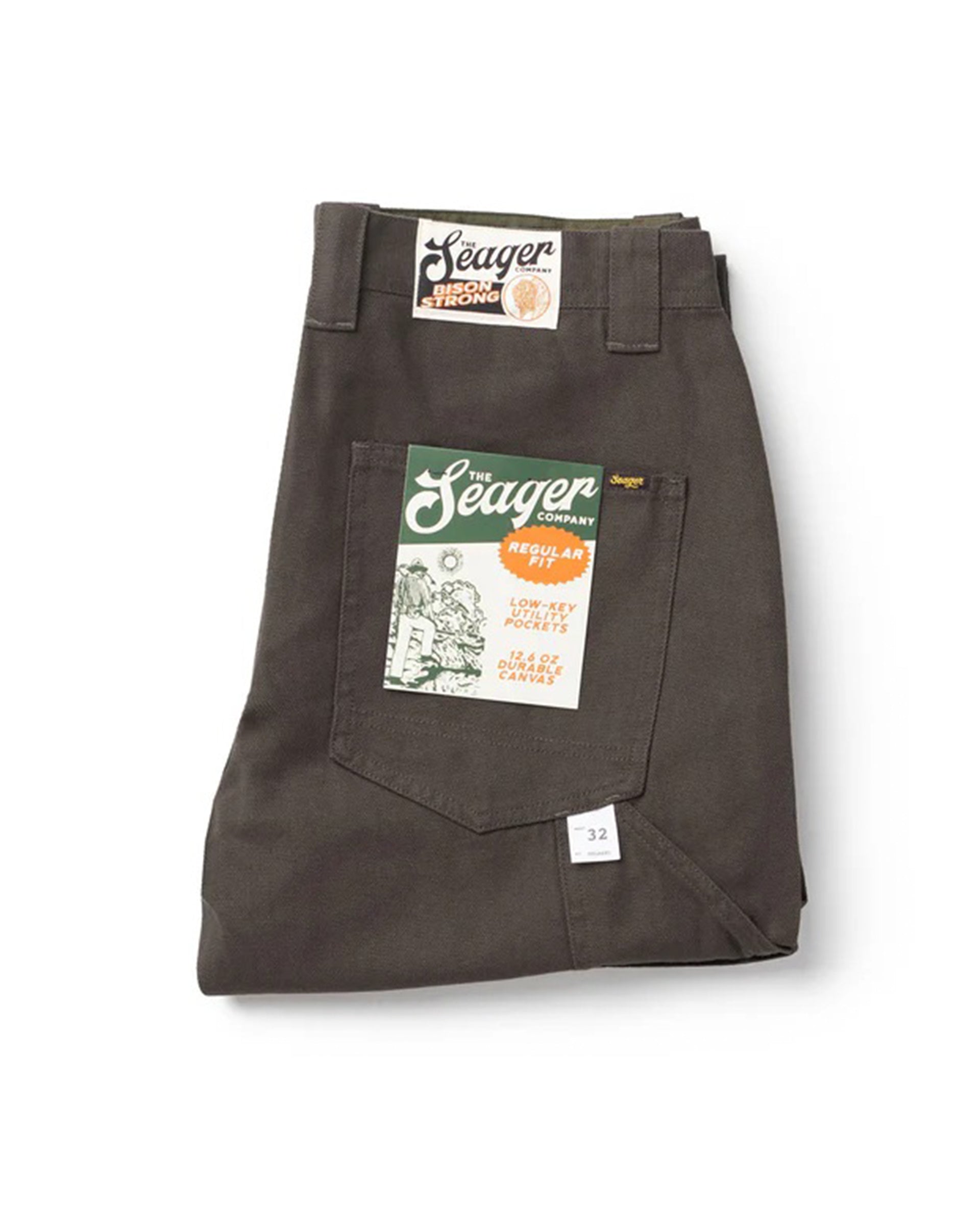 Seager Co. Bison Canvas Pant - Darkwood