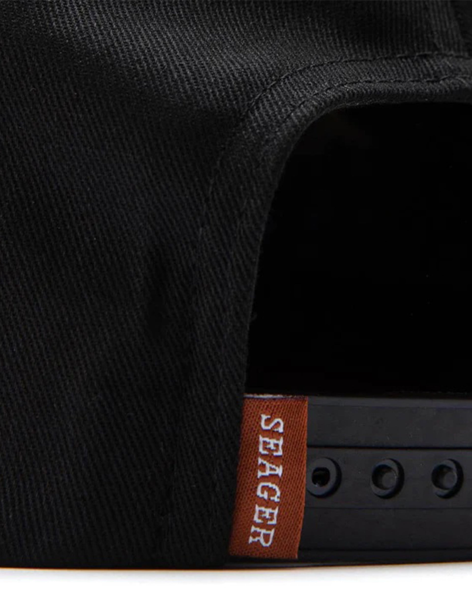 Seager Co. Bradley Snapback Hat - Black