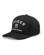 Seager Co. Branded Snapback Hat - Black