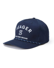 Seager Co. Branded Snapback Hat - Blue