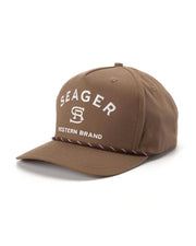 Seager Co. Branded Snapback Hat - Brown