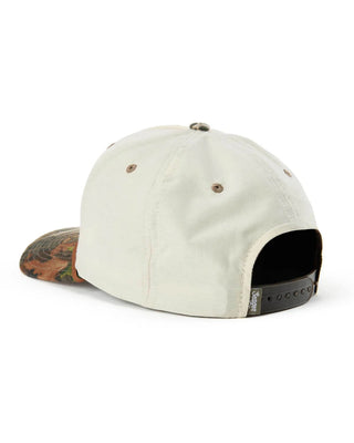 Seager Co. Branded Snapback Hat - Cream/Camo